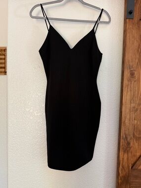 Windsor Black Spaghetti-Strap Mini Dress